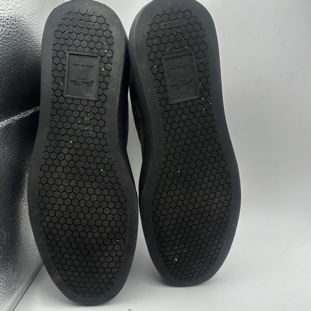 Rare Good Man Brand Italy Men's Shoes Edge Lo Top Sneaker Charcoal Suede SZ 9 - Picture 7 of 10